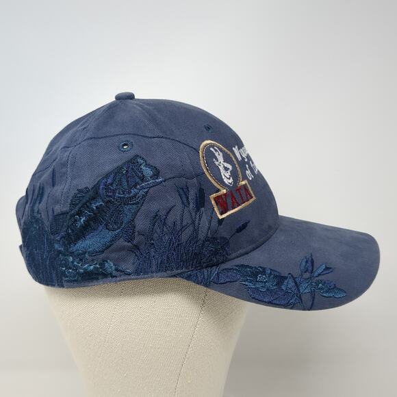 Wyoming Slideback Baseball Cap Blue One Size Adjustable Embroidered Dri-Duck - Picture 5 of 9